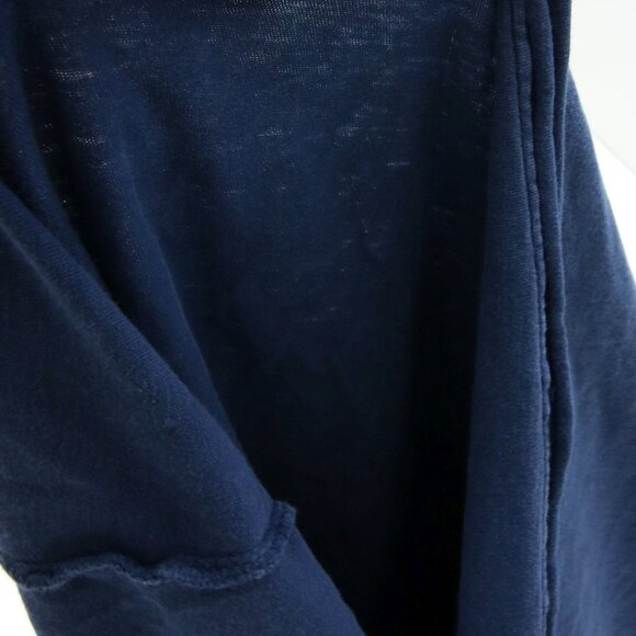 Affliction T-Shirt Large Blue Fleur De Lis READ Distressed Tiny Holes Y2K - Picture 10 of 15